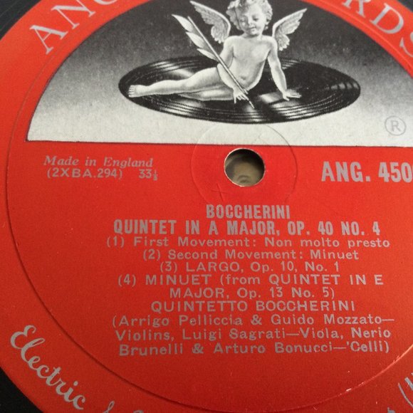 Boccherini Quintets Album 2 1957 Violins Viola Cello Classical Angel Records LP - Picture 8 of 9